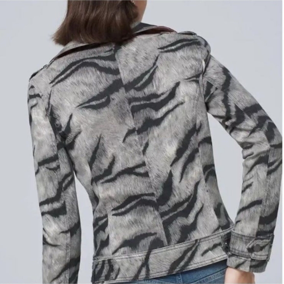 WHBM | Tiger Printed Moto Jacket - Picture 3 of 16